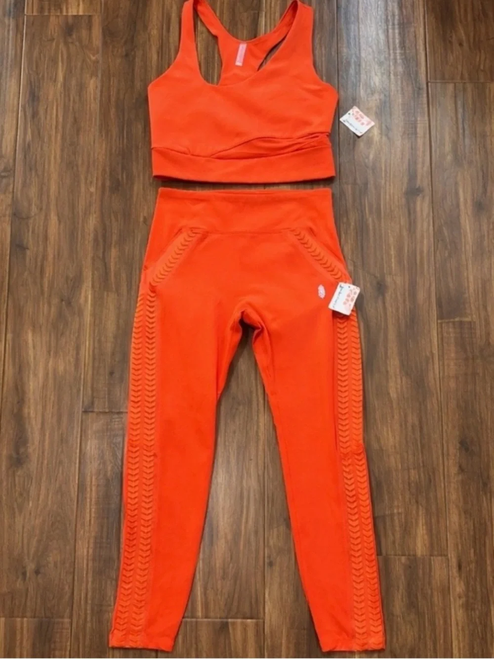 Free People Movement Trophy Life Leggings Sports Bra Set NWT S